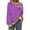 Purple, variant on Lenpel Women's Striped Sweatshirts Loose Long Sleeve Crew Neck Color Block Pullover Tops Trendy Fall Clothes
