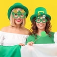thumbnail image 3 of St. Patrick's Day Glasses Green Shamrock Irish Themed Paper Glasses Can Be Used as St. Patrick's Day Photo Booth Party Decorations, 3 of 9