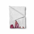 thumbnail image 2 of Amethyst Soft Flannel Fleece Throw Blanket, Outlined Sketch Drawing of Crystal Geometrical Stones Polygonal Triangular, Cozy Plush for Indoor and Outdoor Use, 60" x 80", Multicolor, by Ambesonne, 2 of 6