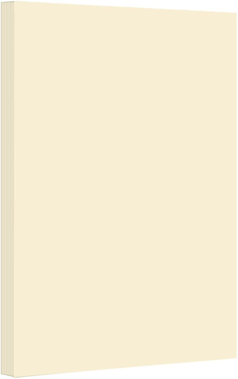 Cream Pastel Color Card Stock, 67Lb Cover Cardstock, 8.5 x 14 Inches