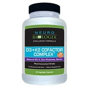 Vitamin D3 + K2 Cofactor Complex (10,000 IUs / 45 mcg) - 60 Capsules by Neurobiologix