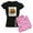 With Pink Camo Pant, variant on CafePress - Woolly Moo - Women's Dark Pajamas