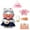 white-byxjj, variant on Yellow Duck Plush with 8/9 Kawaii Accessories , Cute Plushies with Glasses, Cute Duck Stuffed Animals , Birthday Gifts for Kids