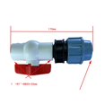 thumbnail image 4 of Tubo de línea de aire de jardín Zulema Conector de acoplamiento de liberación rápida Adaptador de manguera 32 mm 2 vías, 4 of 4
