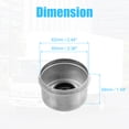 thumbnail image 4 of Unique Bargains 2pcs 2.44' Trailer Axle Dust Cap Cup Grease Cover with 6pcs Rubber Plugs Set for Trailer Camper RV, 4 of 6
