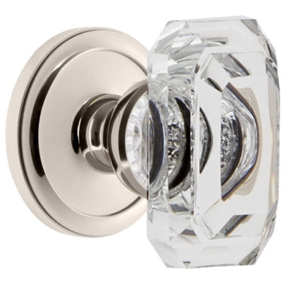 Grandeur Cirbcc_Prv_234 Circulaire Solid Brass Privacy Set - Nickel