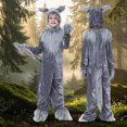 thumbnail image 2 of OJSFQUFP Boy Halloween Cartoon Cosplay Jumpsuit Big Grey Stage Performance Costume Jumpsuit, 2 of 9