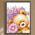 thumbnail image 1 of Cuadros Decorativos 5D bricolaje ronda completa taladro diamante pintura oso de dibujos animados decoración del hogar (A6798) Wdftyju embutido en tela, 1 of 1