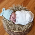 thumbnail image 2 of Vintage Rabbit Ears Cotton Beanie Hat - (Newborn) - Variety Pack F (Deep Red/Black/Ivory Heather), 2 of 4