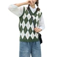 thumbnail image 1 of Nituyy Women’s V Neck Sweater Vest Kitted Pullover, 1 of 4