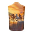 thumbnail image 5 of Camiseta sin mangas con cuello vuelto para hombre, estilo informal, a la moda, con estampado, cuello vuelto, sin mangas, bolsillos, deportiva, de poliéster, 5 of 5