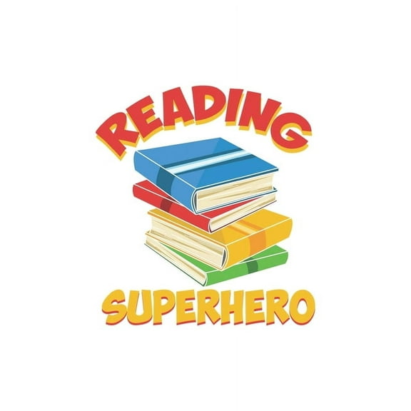 Reading Superhero: 120 Pages I 6x9 I Graph Paper 4x4 I Funny Literature Bookworm, Author & Writing Gifts (Paperback)