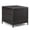 Brown, variant on Hassch Outdoor PE Wicker End Table with Storage & Iron Frame,27 Gallon Square Side Table for Patio Porch Lawn, Black