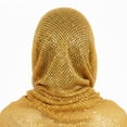 thumbnail image 5 of Yvsxxv Yellow Sequin Head Wrap Bandana, Sparkly Fashion Hair Scarf, 16.54*17.72inch, 5 of 7