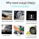 thumbnail image 2 of Sistema de monitoreo de presión de neumáticos TPMS Inalámbrico universal con 4 sensores ext Tomshoo Monitor de presión de neumáticos, 2 of 7