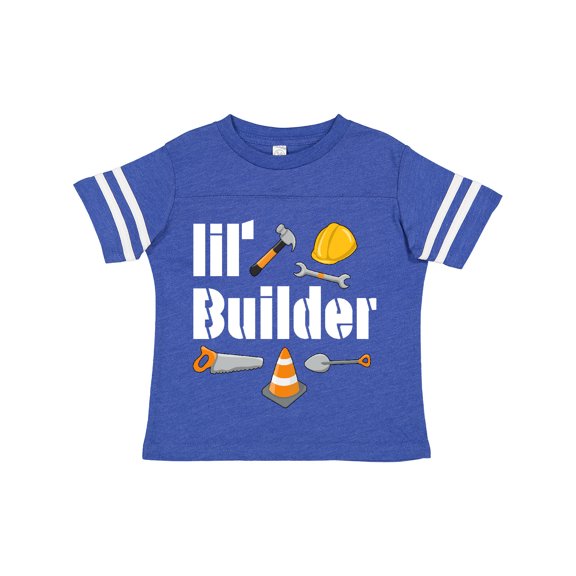 Inktastic Lil Builder Future Construction Worker Boys or Girls Toddler T-Shirt
