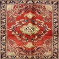 thumbnail image 1 of Ahgly Company Machine Washable Indoor Square Traditional Sand Brown Area Rugs, 4' Square, 1 of 7