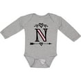 thumbnail image 3 of Inktastic Letter M Monogram Tribal Arrow Girls Long Sleeve Baby Bodysuit, 3 of 5
