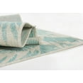 thumbnail image 6 of Momeni Riviera Transitional Aqua Indoor Outdoor Rug 2'7" X 7'6" Runner, 6 of 7