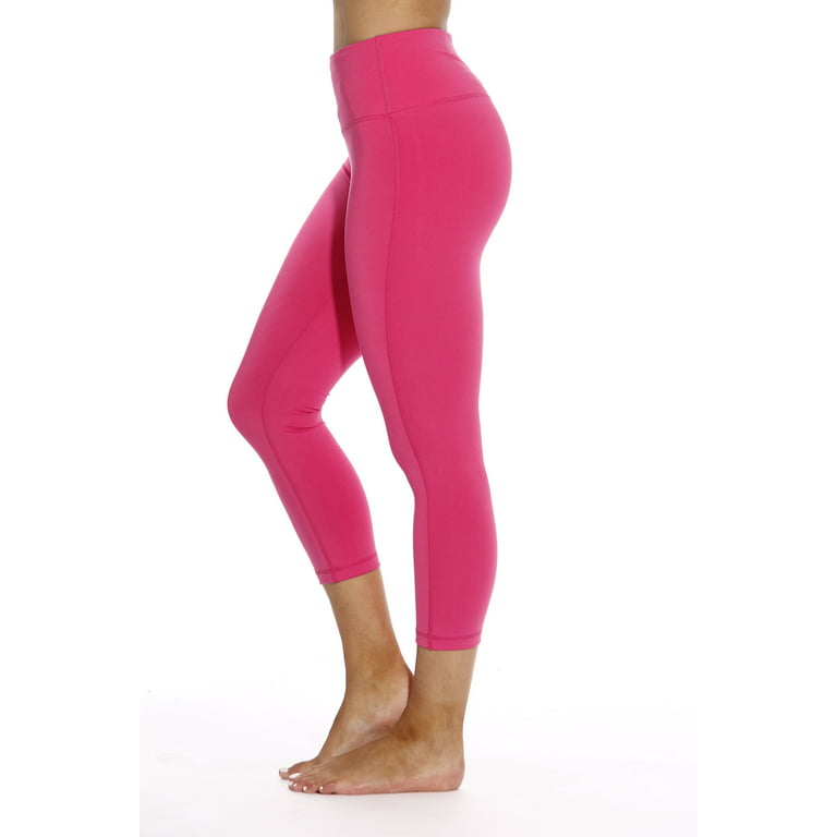 Just Love Yoga Capri Pants for Women (Magenta, X-Small) 