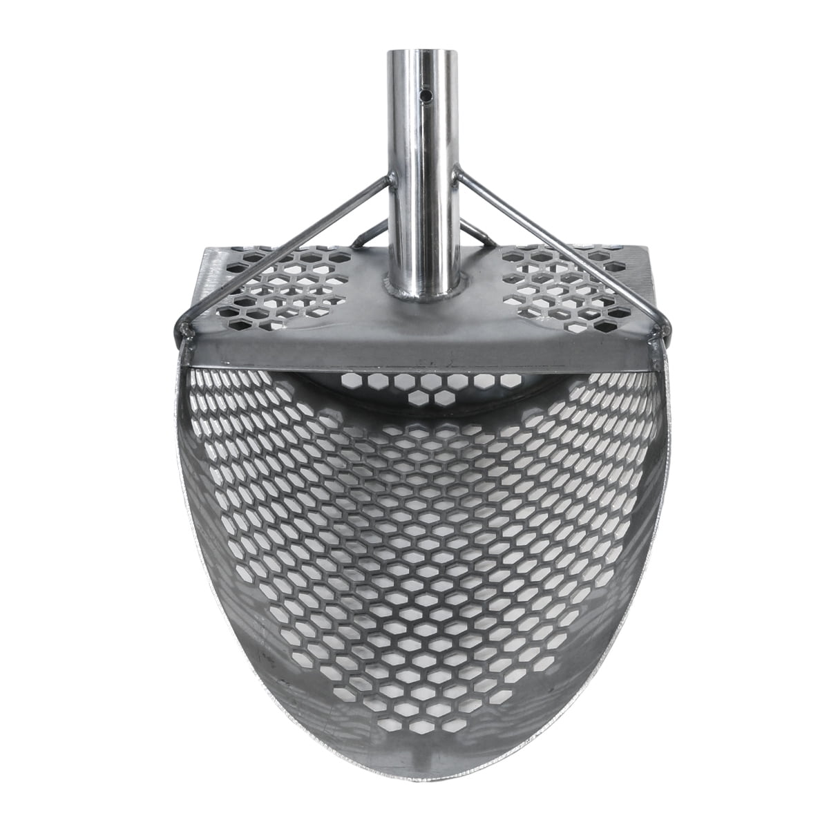 Dune Scoops Hydra 11" x 8" Stainless Metal Detector Sand Scoop w/ Lg Hexagon Holes