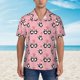 thumbnail image 2 of Balery Valentine'S Day Panda Camisas hawaianas de manga corta para hombre, camisas playeras de corte holgado, camisas de vacaciones con botones,XX-Large, 2 of 7