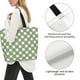 thumbnail image 3 of Fotbe Daisy Plaid Green Bolsa Tote Estética de Lona con Estampado para Mujer - Bolsa Reutilizable de Hombro Casual para Vacaciones, Compras, Trabajo y Gimnasio, 3 of 8