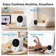 thumbnail image 5 of weibbin Portable Desktop Air Cooler with Negative Ion, 3 Speed Touch Control Oscillating, 5 of 5