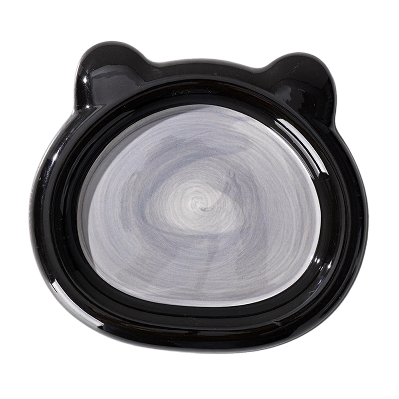 Fzaqwen Ceramic Cat Bowl Cat Bowl Non Slip Friendly Stable Portable Dog Feeding Dish for Bear Large