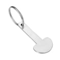 thumbnail image 5 of Llavero de acero inoxidable, accesorio colgante, carrito de supermercado extranjero, etiqueta antipérdida, tarjeta llave, 5 of 5