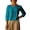 Sky Blue, variant on 3/4 Sleeve Tops for Women Solid Ruched Round Neck Casual Blouse Loose Fit Lightweight Summer Top,Beige M