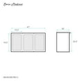 thumbnail image 2 of Classe 48" Wall-Mounted Bathroom Vanity Cabinet without Top in Brown Oak, 2 of 5