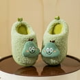 thumbnail image 5 of Gvdentm Toddler Slippers Boys Baby Girl's Soft Plush Slippers Cartoon Warm Winter House Shoes(Green,8.5), 5 of 7