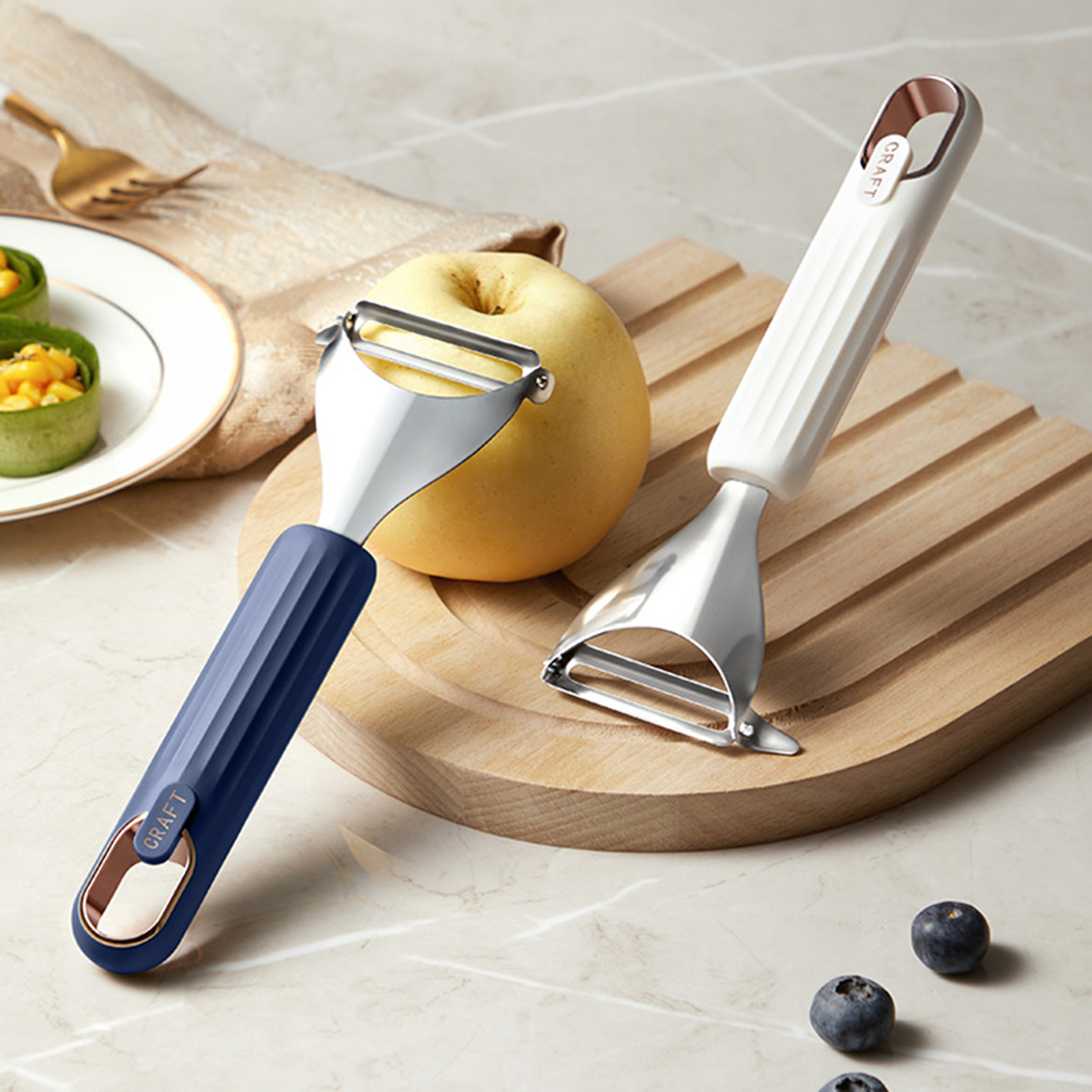 Potato Hand Peeler Ceramic Blade Spud Fruit Vegetable Slicer Cutter Sharp  Tool - Bed Bath & Beyond - 26457483