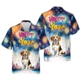 thumbnail image 3 of Happy New Year with Beagle Fireworks Holiday Xmas Winter 2025 Hawaiian Shirt Breathable Summer Unisex Merch Beagles Dog Lover Gifts Idea - 00025, 3 of 6