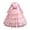 Pink, variant on ZHOGXU Kids Elegant Girls Princess Dress Lightweight Mesh Layered Gown With Long Sleeve Soft Satin Bow Belt Birthday Party Outfit