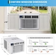 thumbnail image 4 of 8000 BTU Window Air Conditioner with Heater, Dehumidifier & Fan WiFi & Remote/App Control, Alexa/Search Engine Compatible, Cools & Heats Up to 350 Sq. Ft US Standard With WiFi, 4 of 9