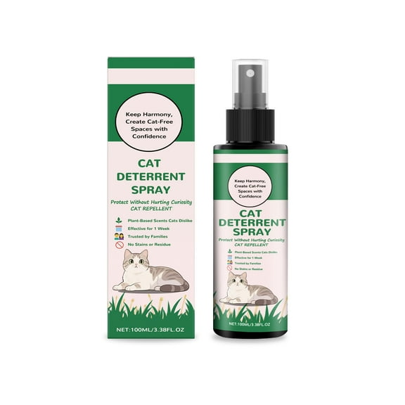 A Natural Botanical Cat Deterrent Spray Furniture Protection Training Solution 100Ml Pet Safe Liquid Scratch Prevention Behavior Correction #yQQP5