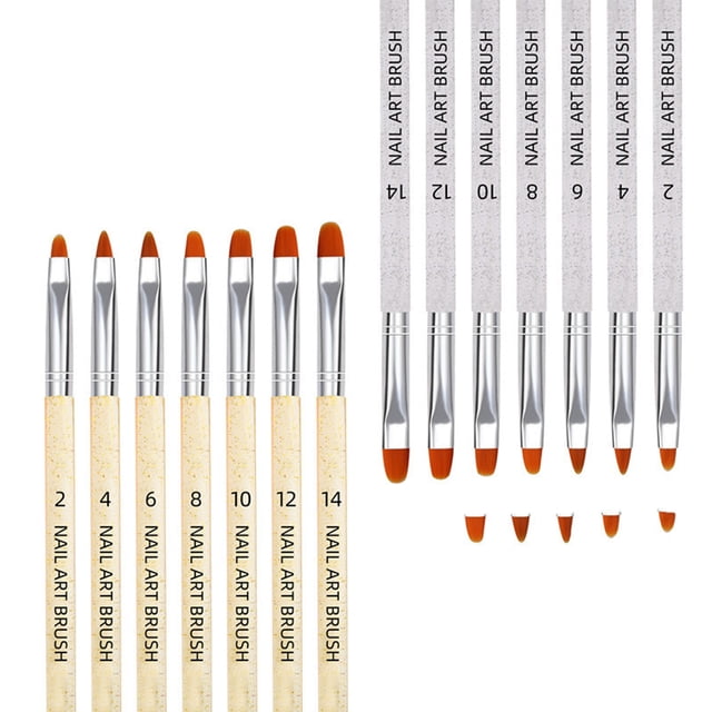 BESTYASH 14Ud Kit De Pinceles Y Bolígrafos Para Nail Art Multicolor Para Uso Y Personal