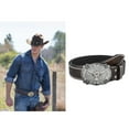 thumbnail image 2 of WINDLAND Rivet Pants Belt Teens Boy Cowboy PU Waist Strap Vintage Jeans Belt Waist Decors, 2 of 11