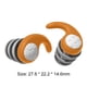 thumbnail image 4 of Tapones Para Los Oídos Tapón para los oídos de silicona portátil de 3 capas Protector auditivo de viaje Cancelación de ruido (naranja) Likrtyny Para Estrenar, 4 of 8