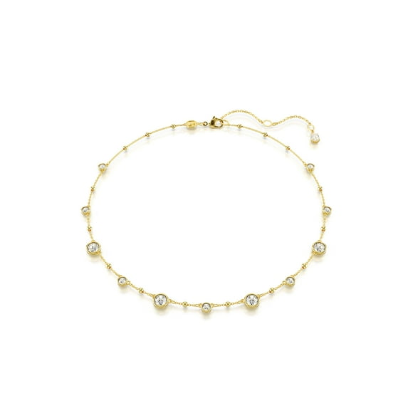 Collar Swarovski Imber Scattered Design con cristales en tono dorado