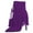 Purple, variant on YDN Women Chic Western Cowgirl Tassel Lace Up Ankle Boots Stiletto High Heel Booties Side Zip Party Shoes Size 7 Red