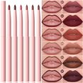 thumbnail image 4 of 6 Pack Easy Colored Velour Lipliner Is Easy To Apply And Makes Lasting Lip Makeup More Perfect, Labial Line, 4 of 9