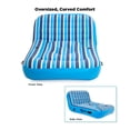 Aqua Ultra Comfort 2Person Water Lounge Chair Heavy Duty, Cup Holder, Relaxing Inflatable Pool