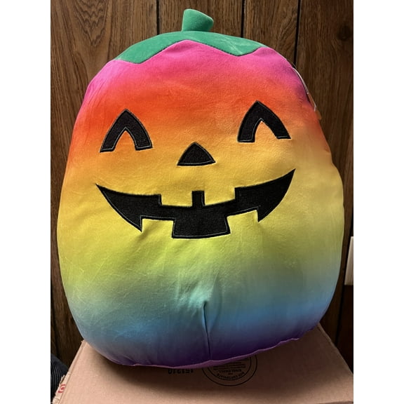 Squishmallow Official Kellytoy Halloween Squishy Soft Plush Toy Animals (Staley the Pumpkin), 16 Inch)