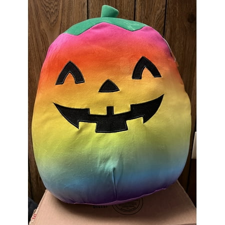 Squishmallow Official Kellytoy Halloween Squishy Soft Plush Toy Animals (Staley the Pumpkin), 16 Inch)