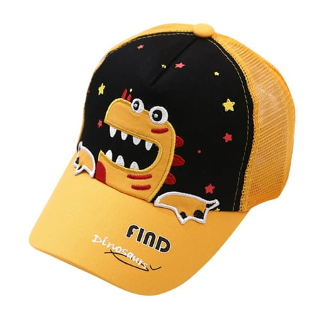 

Heiheiup Embroidered Baby Girls Fashion Hat Kids Cap Baseball Dinosaur Boys Cap Peaked Baseball Caps Stretchy Hats for