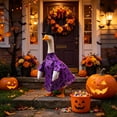 thumbnail image 5 of Yakvarog Eye-Catching Halloween Goose Outfit, Easy to Put On, 23" High Cement or Plastic Goose Costume for Outdoor Halloween Decor, Party, Lawn, Porch, Fall Decor, 5 of 7