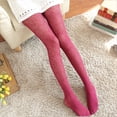 thumbnail image 4 of Gibobby Stockings For Women Thigh High Stockings for Women Lace Top Back Seam Sheer Pantyhose Nylon Stay Up Sexy Tights stockings stockings(One Size,Wine), 4 of 4
